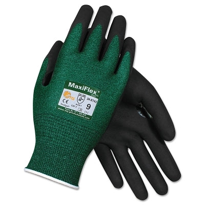 PIP 34-8743/M MaxiFlex Cut Cut-Resistant Glove Medium Black/Green