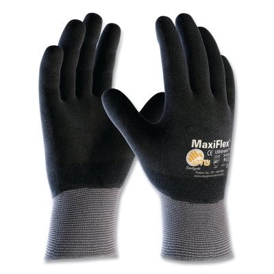 PIP 34-876/L MaxiFlex Ultimate Nitrile Coated Micro-Foam Grip Gloves Large