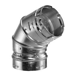 Duravent 5BVL45 Vent Elbow 45/60 Degree Adjustable 5 Inch Aluminum