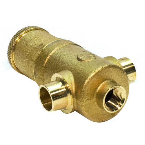 Bell & Gossett 112117 EASB-1-1/2JR Air Separator 1-1/2 Inch IPF Brass for Hydronic Heating Systems