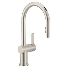 Moen 7622EVSRS Kitchen Faucet Cia 1 Lever ADA Spot Resist Stainless Pull Down 1 Hole 1.5 Gallons per Minute