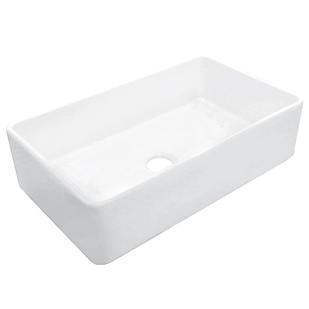DAKOTA Dakota Plumbing DSE-FCA3320MBK Fireclay Farmhouse Sink