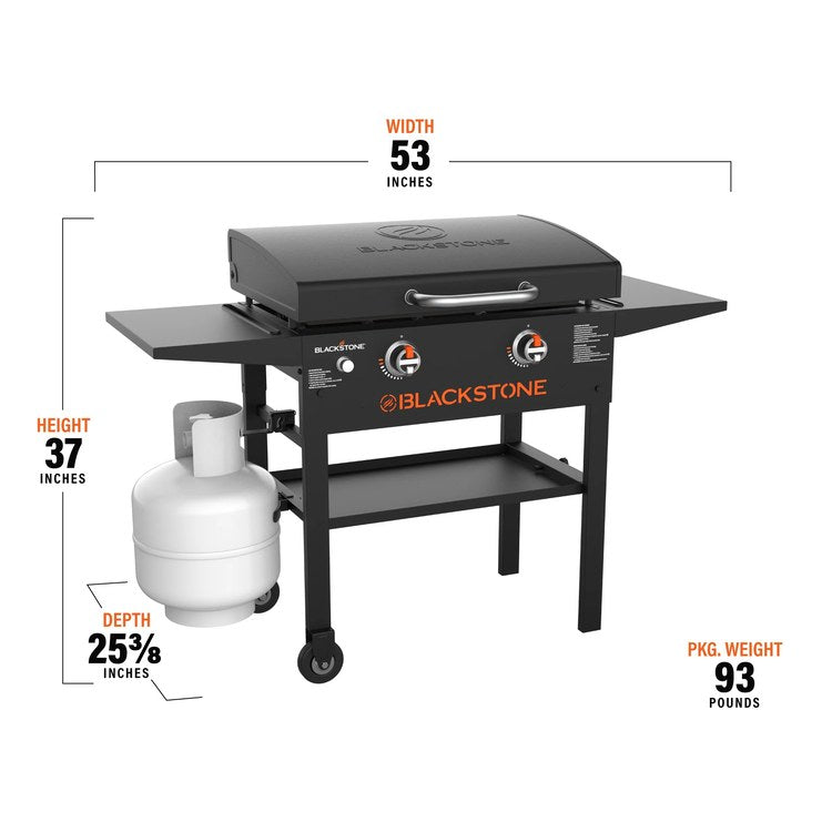 Blackstone 2147 Gas Griddle 2 Burners with Hood 28 Inch