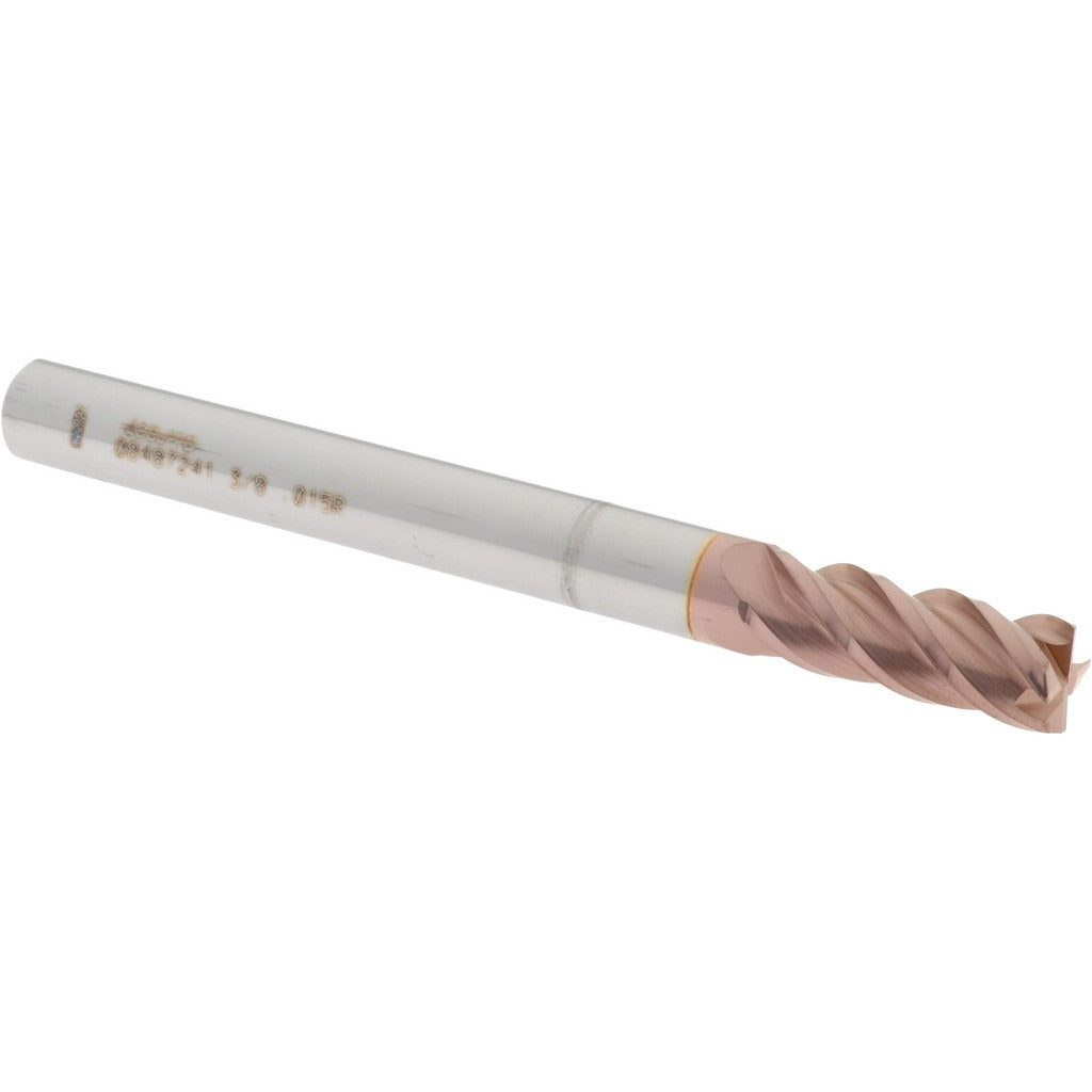 ACCUPRO Accupro 12183534 Corner Radius End Mill 3/8in 4 Flute Ticn