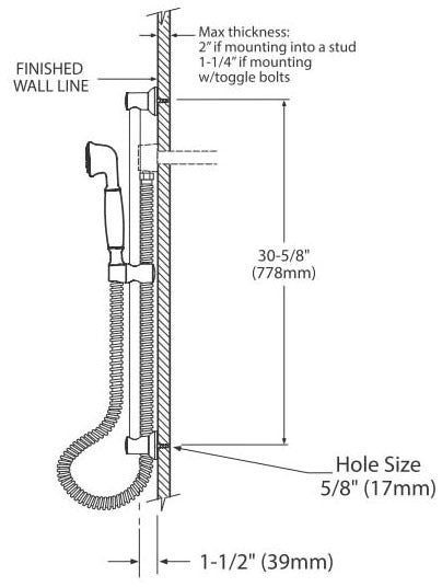 MOEN Moen 3869EPBN Eco-Performance Handheld Shower 30-Inch Slide Bar