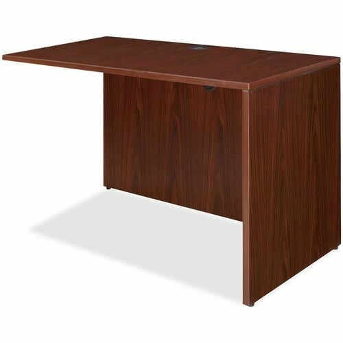 LORELL Lorell LLR69387 Return Shell Desk Mahogany 48x24