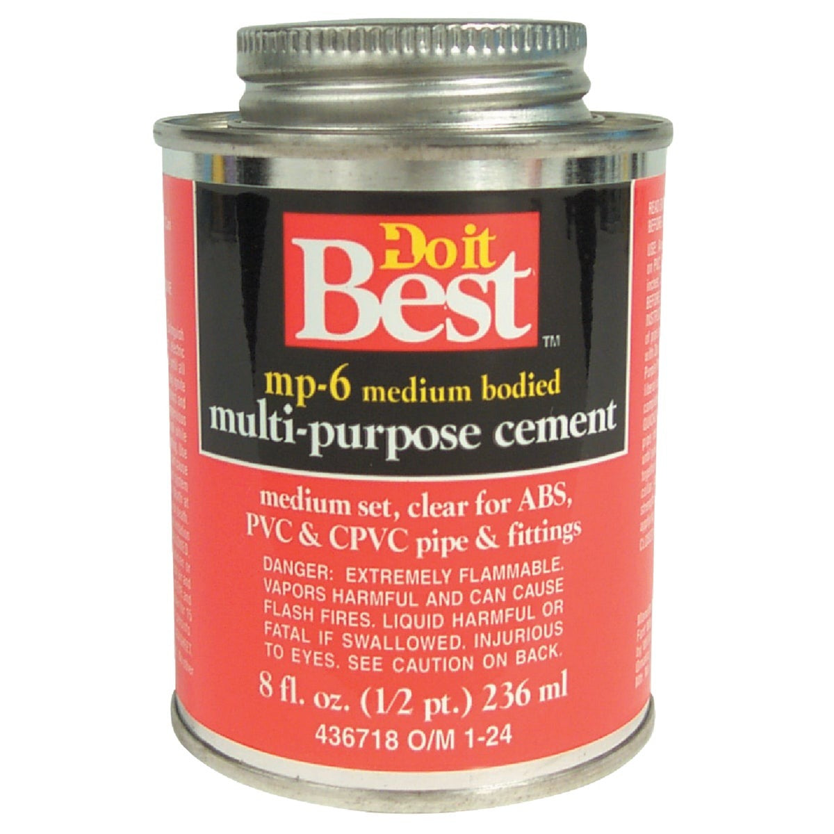 BSC PREFERRED Bsc Preferred 18017-24 Multipurpose Clear Cement 0.5 Pint
