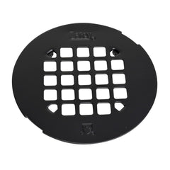 Oatey 42422 4-1/4 in. Round Snap-Tite Shower Strainer, Matte Black