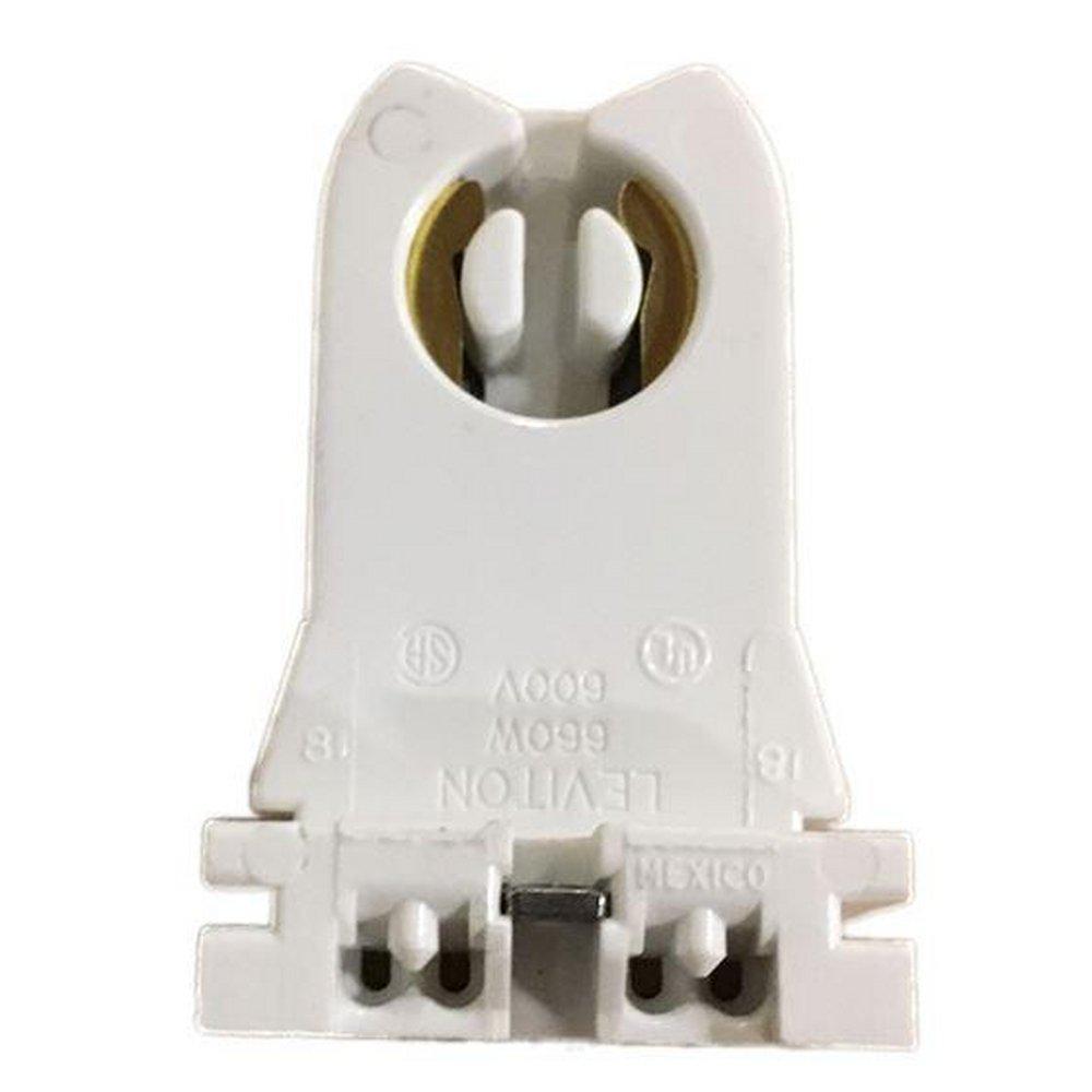 Leviton 13357-N Turn-Type Lamp Holder with Captive Nut 660 W 600V Medium Bi-Pin