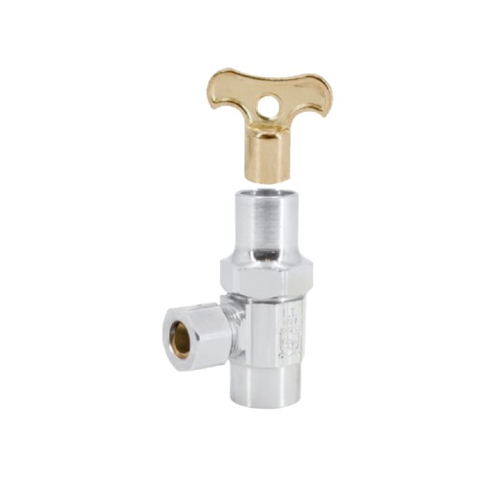 LEGEND VALVE Legend Valve 114-146NL Angle Multi-Turn Stop Valve (1/2 SWT x 3/8 OD)