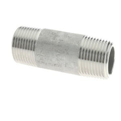 Merit Brass 6516-200 Pipe Nipple, 1 in x 2 in L MNPT, 316L Stainless Steel, SCH 80/XH