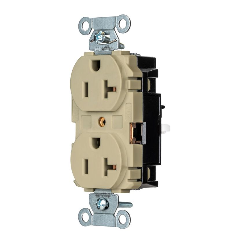 Hubbell Wiring BR20STI Duplex Receptacle 20A 125V 5-20R