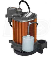 Liberty Pumps 231-2 1/3 HP Aluminum Submersible Sump Pump w/ Integral Tether Float (25' Cord)