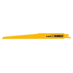 DeWalt DW4803B25 Bi-Metal Reciprocating Saw Blades 9 in 6 TPI Taper Back 25/PK