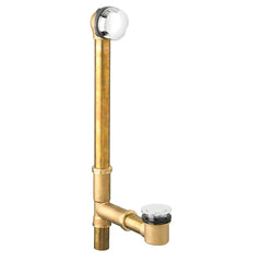 American Standard 1583470.002 18-1/2 in. Brass Toe-Tap Drain in Polished Chrome