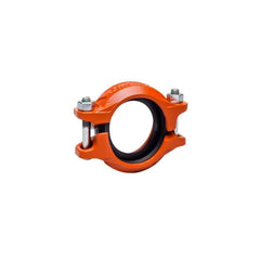 Victaulic C030107PE0 QuickVic Style 107V Rigid 3 In. Orange Enamel Gasket Ductile Iron Coupling