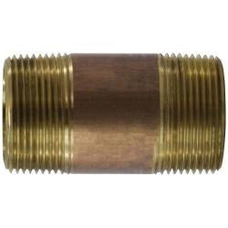 MIDLAND INDUSTRIES Midland Industries 42131 Brass Pipe Nipple 1-1/4 in 8 in Sch 80