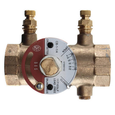 Bell & Gossett 117103LF Circuit Setter Plus Lead-Free 1-1/4 NPT Straight Pattern Balancing Valve