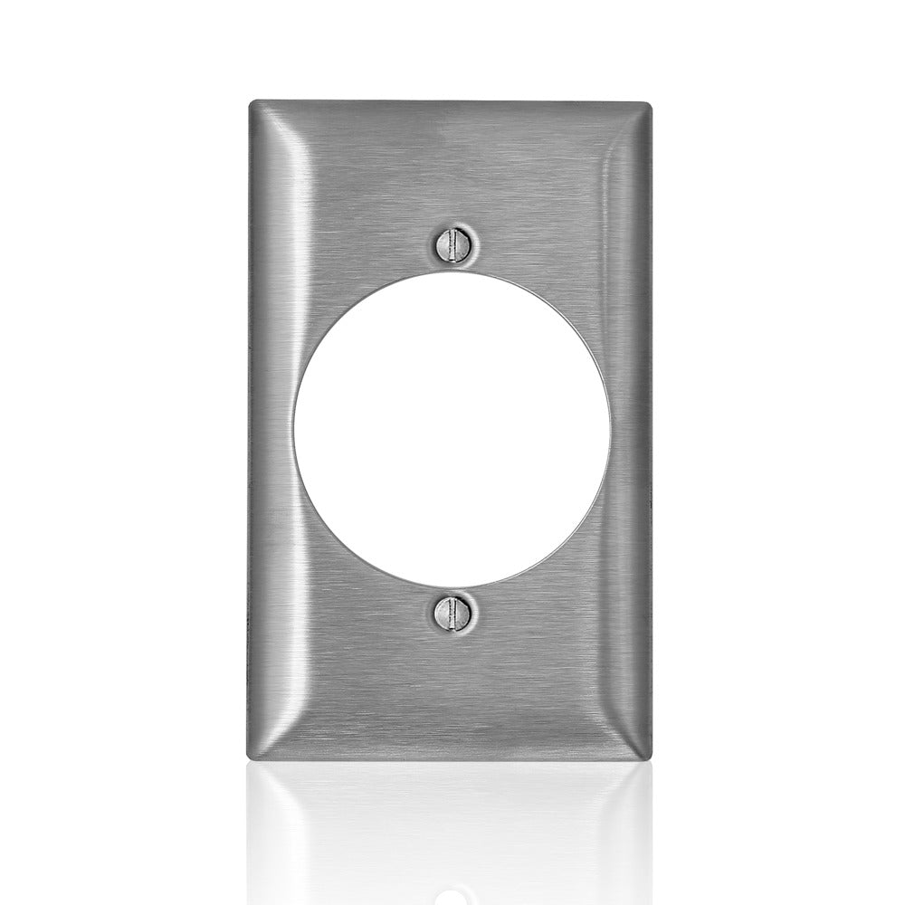 LEVITON Leviton SL723 1-Gang C-Series Single 2.15 inches Diameter Opening Wallplate Standard Size