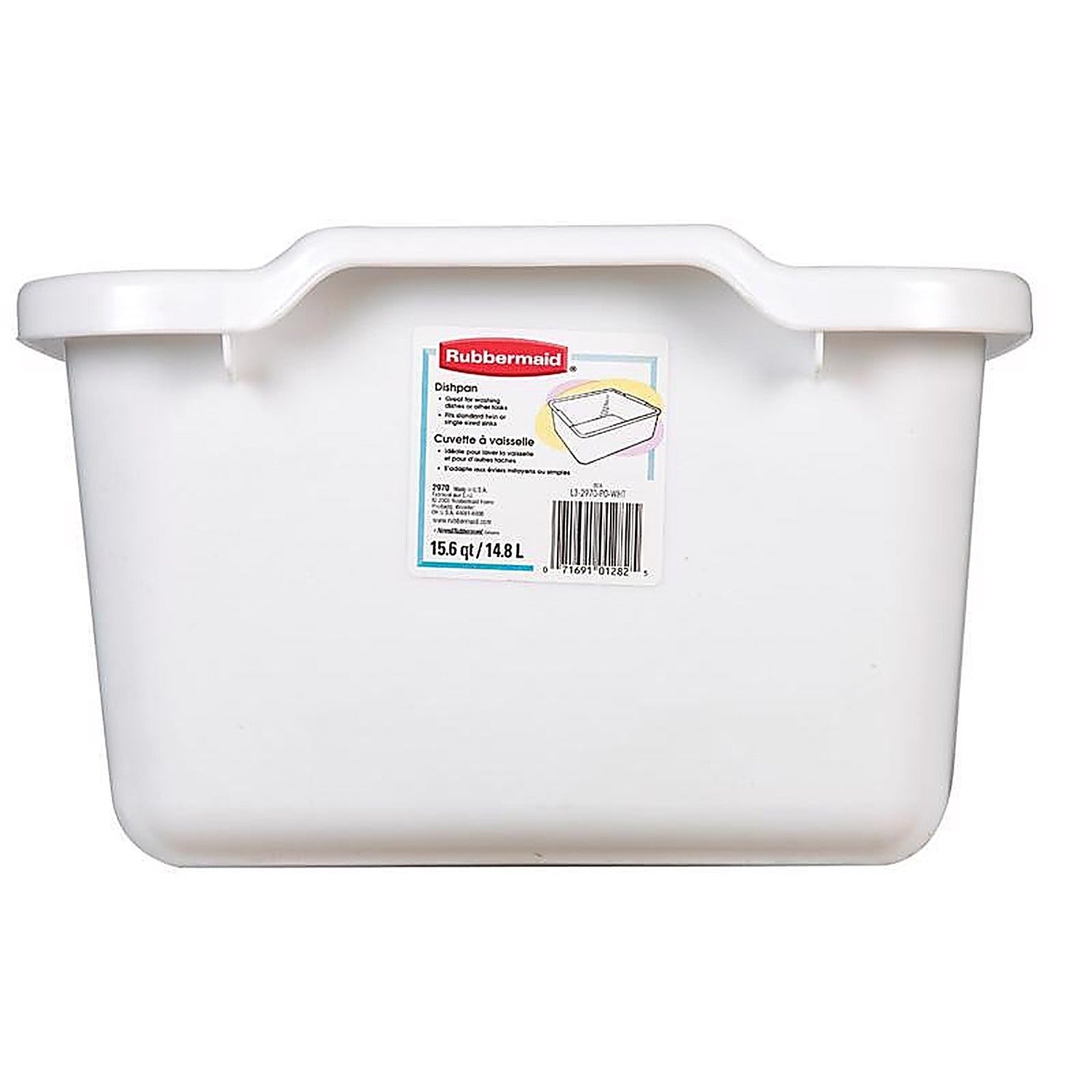 RUBBERMAID Rubbermaid FG2970ARWHT Dish Bucket 15.6-Quart
