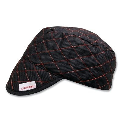 Comeaux Caps 30718 Style 3000 Black Quilted Shop Cap Size 7-1/8