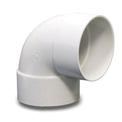 NDS 4P02 NDS 4-1/2 x 4 Hub White PVC 90 deg Sewer and Drain Elbow 25/PK