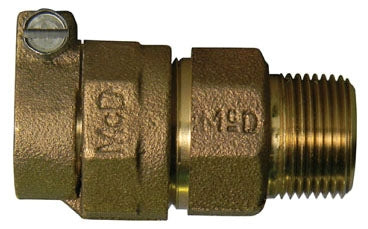 A.Y. McDonald Mfg. Co. 5141-155 Lead-Free Mac-Pak Compression x Male Adapter 1-14