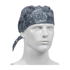 PIP 396-300-CBL Evaporative Cooling Tie Hat with Elastic in Cowboy Blue Color, Case of 200