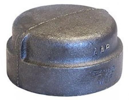 SMP Valve 318901386 1-12" Class 300 Extra Heavy Malleable Iron AAR Black Cap Domestic