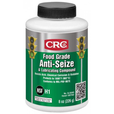 CRC SL35905 Food Grade Anti-Seize and Lubricating Compound 8 oz Brush-Top Jar