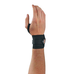 Ergodyne 72224 420 L/XL Black Wrist Wrap w/Thumb Loop