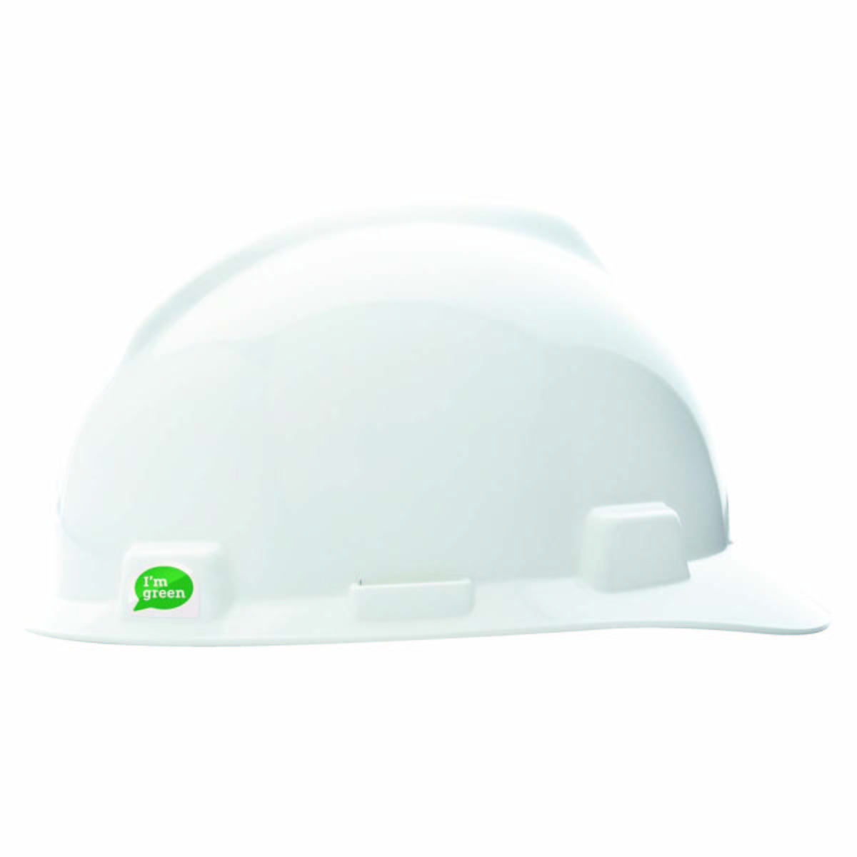 MSA 10034018 V-Gard 500 Safety Hard Hat - Standard, Fas-Trac III Suspension, Polyethylene, White