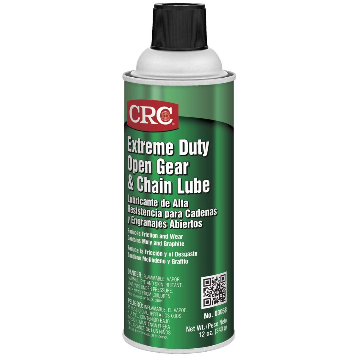 CRC 3058 Extreme Duty Open Gear Chain Lube 12 oz Aerosol Can