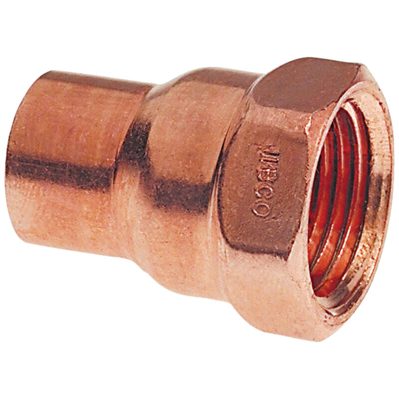 NIBCO 608 1/2" 1-12 COPPER X FEMALE WROT COPPER ADAPTER