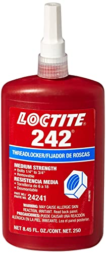 Loctite LOC24241 242 Threadlocker Blue, Medium Strength 250 ml Bottle