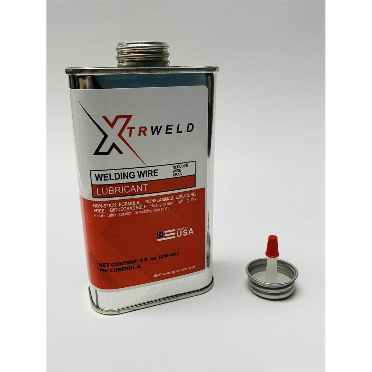 XTRweld LUBEPADSOL-8 Lube Pad Solution & Lubricant, Can, 8 oz Compatible With 840349000000