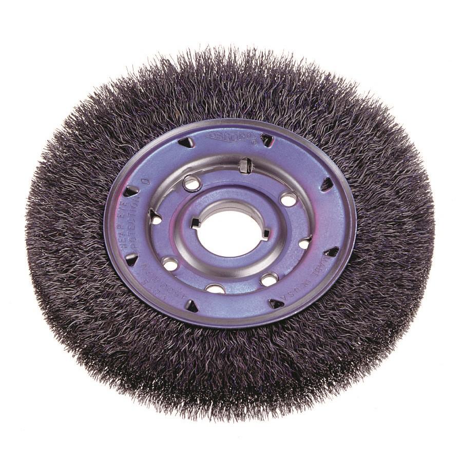 Osborn 22298 ATB Nylon Abrasive Wheel Brush Diameter 8 Inches Grit 180 Arbor 2 Inches Face Width 7/8 Inches OSBORN22298