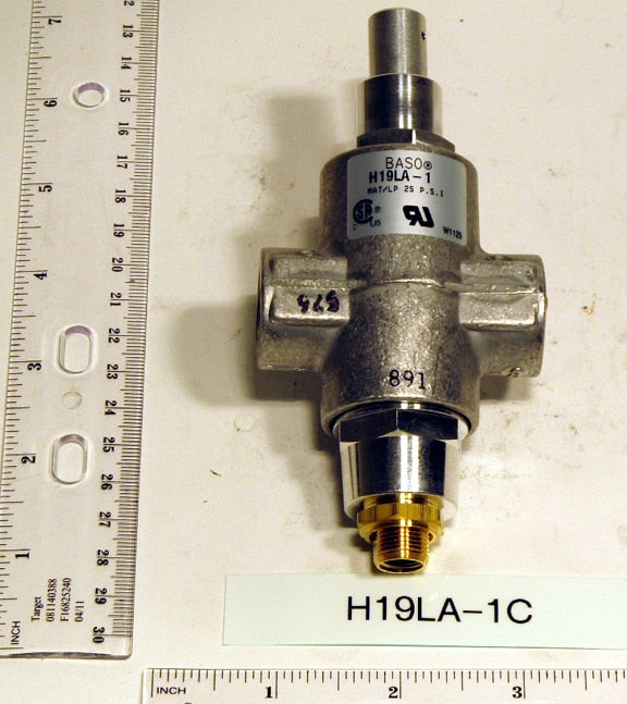 Baso Gas Products H19LA-1C High Pressure Pilot Gas Valve (600,000 BTU) Replacement H19LA-1