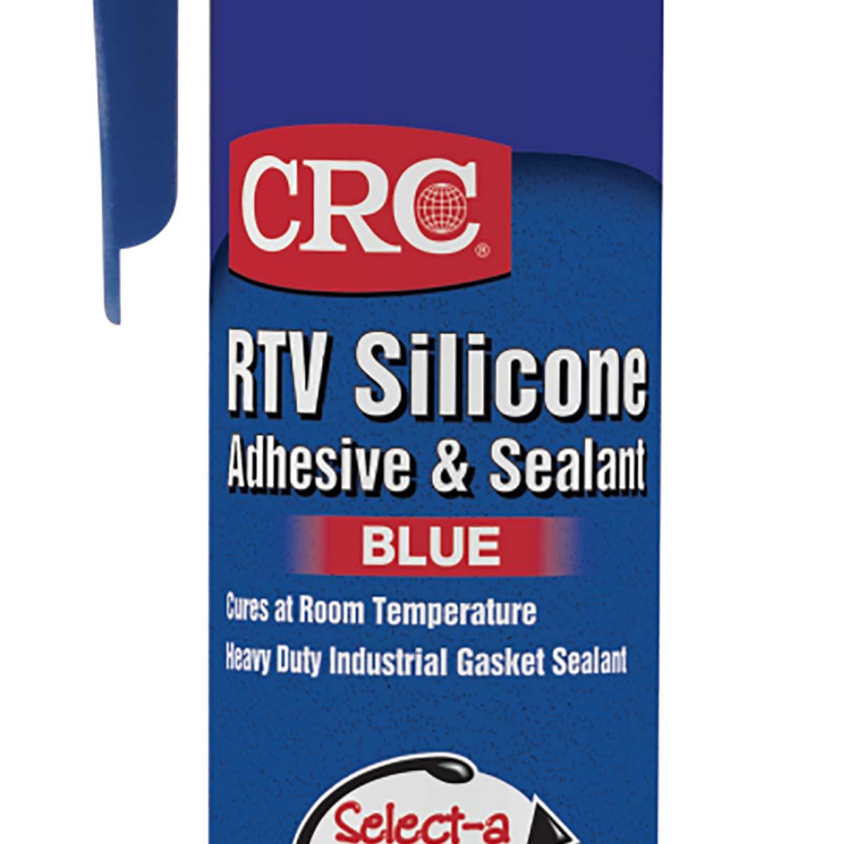 CRC 14057 RTV Silicone Adhesive and Sealant 8 oz Pressurized Tube Blue