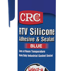 CRC 14057 RTV Silicone Adhesive and Sealant 8 oz Pressurized Tube Blue