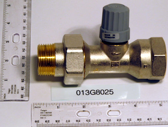 Danfoss 013G8025 Thermostatic Radiator Valve Straight 1 inch MNPT x FNPT