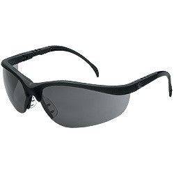 MCR Safety KD112 Klondike Safety Glasses Black Frame Grey Lens