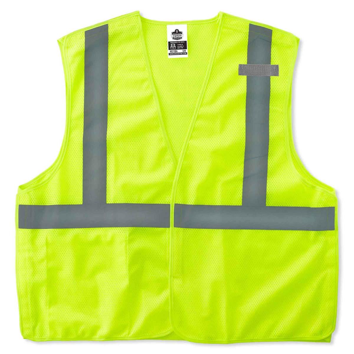 Ergodyne 21075 8215BA L/XL Lime Type R Class 2 Econo Breakaway Mesh Vest