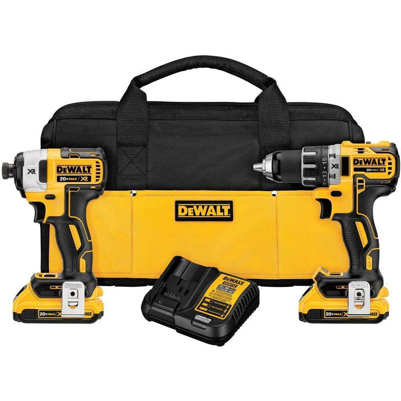 DeWalt DCK283D2 20V MAX XR Lithium Ion Brushless Compact Drill/Driver & Impact Driver Combo Kit