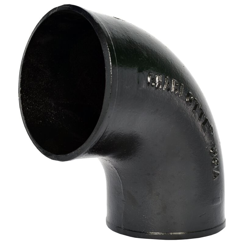 Charlotte Pipe NH-4 8" Cast Iron No Hub 14 Bend 90 Elbow