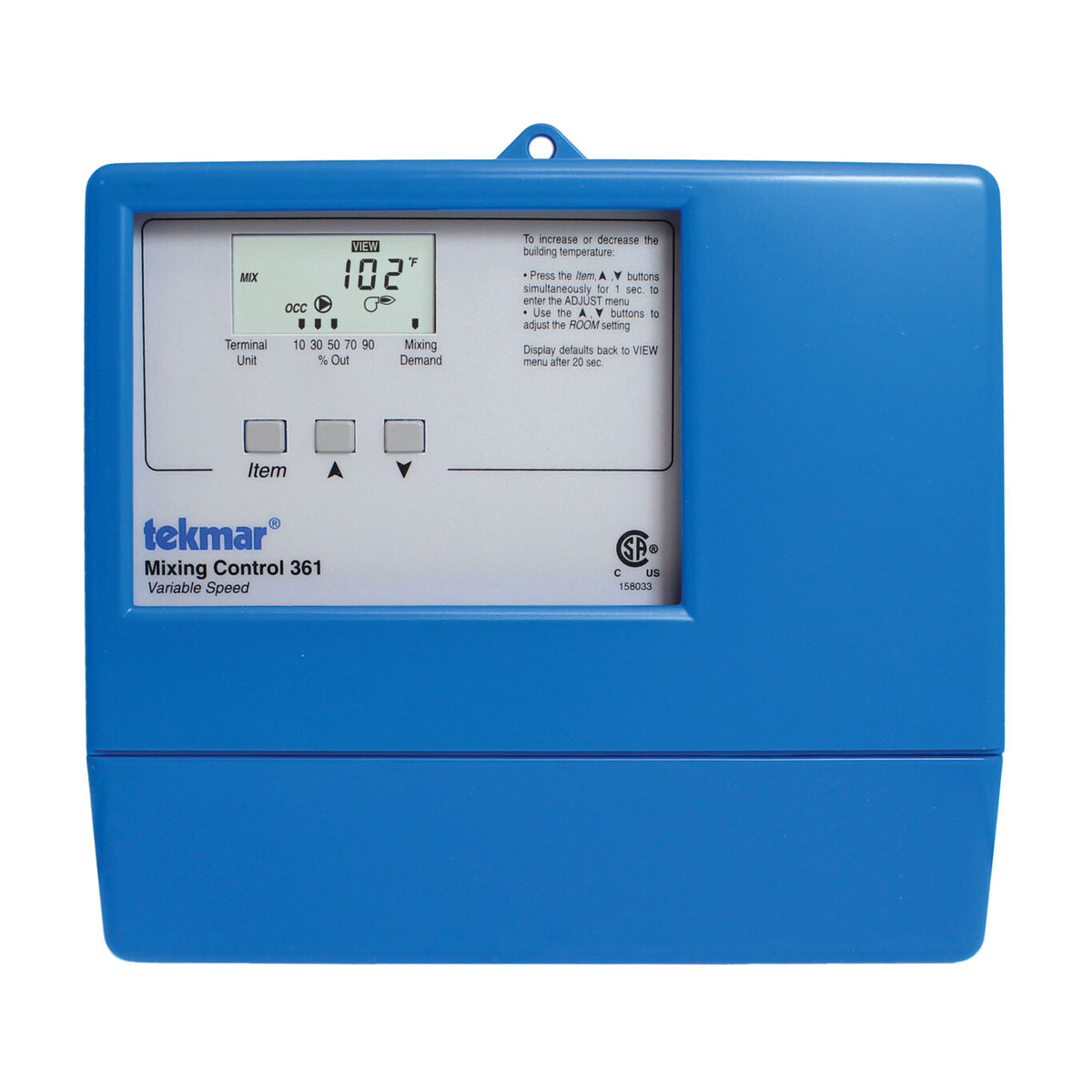 Tekmar T361 Mixing Control - Variable, Boiler Return Protection w/ Reset