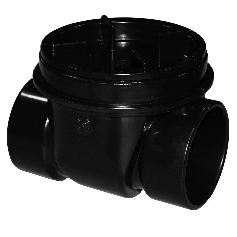 Oatey 43909 6" ABS-DWV Back Water Valve Hub