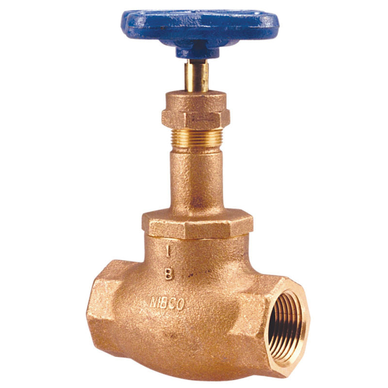 NIBCO T211-Y 2" Bronze 125SWP/200CWP Globe Valve w/ PTFE Disc/Seat