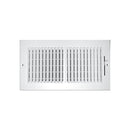 T A Industries Inc 102M10X04 Ceiling Register, 2-Way Stamped, 10 in x 4 in, Steel, White