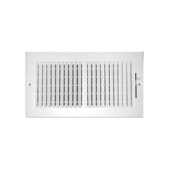 T A Industries Inc 102M10X04 Ceiling Register, 2-Way Stamped, 10 in x 4 in, Steel, White